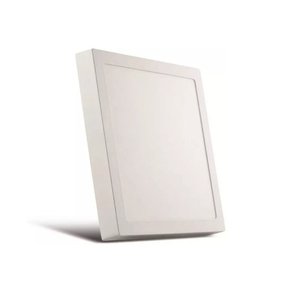 Plafon Painel Led Sobrepor Quadrado 24w 30cm 3000k Luz Quente Decoração