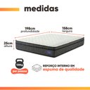 Ver imagem 4 de Colchão Queen Ortopédico D33 Euro Pillow Ultra 158x198x25cm