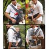 Canguru para Bebê Dzieco Yani - Até 15 Kg - Cinza - 3