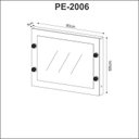 Ver imagem 3 de Penteadeira Espelho Suspensa Branca Pe2006 Tecnomobili