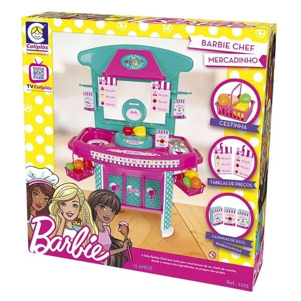 Mercadinho Infantil Barbie Chef Cotiplás
