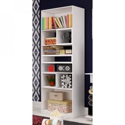 Estante de Livros 73CMX200CM Multiuso Branco - 3 Estante de Livros 73CMX200CM Multiuso Branco - 3