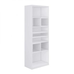 Estante de Livros 73CMX200CM Multiuso Branco - 2 Estante de Livros 73CMX200CM Multiuso Branco - 2