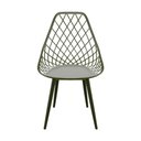 Ver imagem 4 de Kit com 2 Cadeiras Kaila Pp Garden - Cores Verde Militar