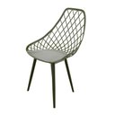 Ver imagem 2 de Kit com 2 Cadeiras Kaila Pp Garden - Cores Verde Militar