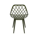 Ver imagem 3 de Kit com 2 Cadeiras Kaila PP Garden - Cores Verde Militar