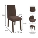 Ver imagem 5 de Conjunto Sala de Jantar Mesa Anita 4 Cadeiras Milena Cimol