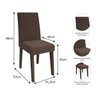 Conjunto Sala de Jantar Mesa Anita 4 Cadeiras Milena Cimol - 5