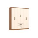 Ver imagem 1 de Guarda Roupa Casal 6 Portas 3 Gavetas Caju Cinamomo/Off Henn