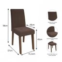 Ver imagem 4 de Conjunto Sala de Jantar Mesa Flavia 4 Cadeiras Milena Cimol