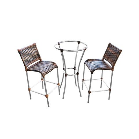 Conjunto Mesa Bistrô 2 Banquetas Mesclado