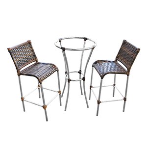 Conjunto Mesa Bistrô 2 Banquetas Jamaica Pedra Ferro