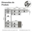 Ver imagem 3 de Cozinha Completa Vik 9 Portas 3 Gavetas MDP 270cm Madesa