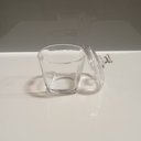 Ver imagem 5 de Potiche Decorativo de Vidro Transparente 11x8x8cm Tampa Enfeite Sala Mesa