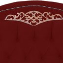 Ver imagem 5 de Cabeceira Casal Estofada para Cama Box Maitê Veludo Cor Marsala