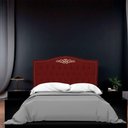 Ver imagem 6 de Cabeceira Casal Estofada para Cama Box Maitê Veludo Cor Marsala