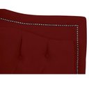 Ver imagem 7 de Cabeceira Casal Estofada para Cama Box Maitê Veludo Cor Marsala