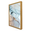 Ver imagem 3 de Quadro Decorativo Abstrato Mármore Cores Suaves em Moldura Caixa Tacolado Moldura Trad 1cm Madeira e
