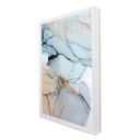 Ver imagem 2 de Quadro Decorativo Abstrato Mármore Cores Suaves em Moldura Caixa Tacolado Moldura Trad 1cm Madeira e