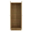 Ver imagem 3 de Cristaleira Amêndoa com 2 Portas e Prateleira em Vidro Cr6002 Tecnomobili