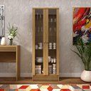 Ver imagem 2 de Cristaleira Amêndoa com 2 Portas e Prateleira em Vidro Cr6002 Tecnomobili