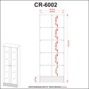 Ver imagem 4 de Cristaleira Amêndoa com 2 Portas e Prateleira em Vidro Cr6002 Tecnomobili