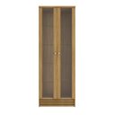 Ver imagem 1 de Cristaleira Amêndoa com 2 Portas e Prateleira em Vidro Cr6002 Tecnomobili