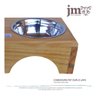 Comedouro Pet Elevado Duplo G - Potes Inox Madeira Lapa - 4