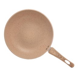 Frigideira Wok Lyor Alumínio Cerâmica Granilite Bege 28cm - 4