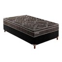 Ver imagem 1 de Cama Box Solteiro: Colchão Molas Paropas Ensacadas Previlege + Base Rústico Black(88x188)