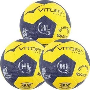 Kit 3 Bolas Handebol Vitoria Grip Hl3 Adulto