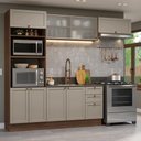 Ver imagem 1 de Armário de Cozinha Completa 270 Cm Rustic/crema Vik Madesa 03