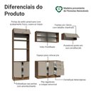 Ver imagem 4 de Armário de Cozinha Completa 270 Cm Rustic/crema Vik Madesa 03