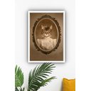 Ver imagem 1 de Quadro Decorativo Gata Provençal - 70x50cm:moldura Preta