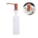 Ver imagem 1 de Dispenser Detergente Rose Gold Dourado Embutido Porta Sabonete de Embutir 500 Ml - Demima