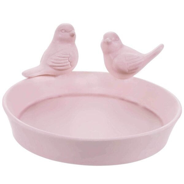 Prato Decorativo Pássaros em Cerâmica 9cmx19cmx18cm Mart Collection - 1