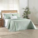 Ver imagem 1 de Kit Cobre Leito Colcha Marley Casal Dupla Face - Menta