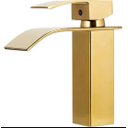 Ver imagem 1 de Torneira Banheiro Cascata Monocomando Misturador Baixa Gold Dourada