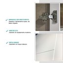 Ver imagem 5 de Cristaleira 2 Portas Vidro Bella Branco Mdf 70cm Carraro