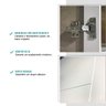 Cristaleira 2 Portas Vidro Bella Branco Mdf 70cm Carraro - 5
