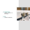 Ver imagem 4 de Cristaleira 2 Portas Vidro Bella Branco Mdf 70cm Carraro