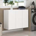 Ver imagem 1 de Armário Lavanderia Suspenso com 3 Portas Multimóveis MP5032 Branco