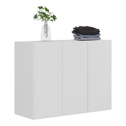 Armário Lavanderia Suspenso com 3 Portas Multimóveis MP5032 Branco - 2