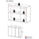 Ver imagem 5 de Armário Lavanderia Suspenso com 3 Portas Multimóveis MP5032 Branco