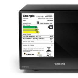 Micro-ondas Panasonic com Smartsense e Dupla Refeição 30l Preto - Nn-gt68lbru 220v - 9