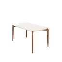 Ver imagem 5 de Conjunto de Jantar Mesa Retangular com Vidro Donatella com 6 Cadeiras Saga - Natural C/ Cru