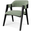 Ver imagem 3 de Kit 2 Cadeiras Sala de Jantar Estar Living Estofada Suran L02 Preto Bouclê Oliva - Lyam Decor