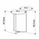 Ver imagem 3 de Kit Mesa Centro e Lateral Chanfrada Pes Metal Dourado Hanover Artesano Hanover Dourado