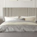 Ver imagem 1 de Painel Estofada Grécia 160cm Queen Size para Cama Box Quarto Linho Bege - Gat Magazine