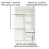 Guarda-roupa Solteiro Madesa Tokio 2 Portas de Correr com Espelho 2 Gavetas - 6